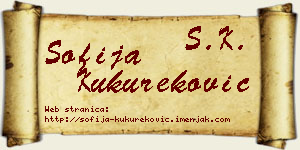 Sofija Kukureković vizit kartica